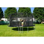 G21 SpaceJump trambulin védőhalóval, 430 cm, ajándék létrával