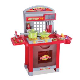 G21 játék - Superior gyerek konyha tartozékokkal, piros
