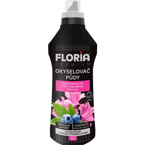 Agro FLORIA savanyító és folyékony tápoldat savanyú talajt kedvelő növényekhez – 1 l
