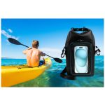 Csónaktáska FIXED Float Bag mobiltelefon zsebbel 3L, fekete