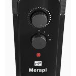 G21 Merapi olajradiátor fekete, 11 elem, 2500 W