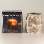 Szürke Himalájai Só Gyertyatartó 600-800g
