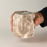 Szürke Himalájai Só Gyertyatartó 600-800g