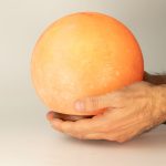Nagy Gömbölyű Sólámpa - fa állvány