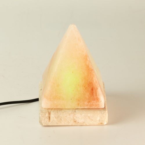 Minőségi USB Piramis Sólámpa - 9 cm (színváltós)