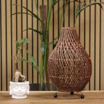 Rattan Asztali Lámpa - Natúr