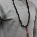 108 Rudraksha Mala Lánc - Sötét
