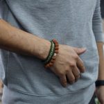 Rudraksha Mala Karkötő - Barna