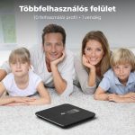 AENO ABS0002S BS2S testmérleg, 180 kg-ig terhelhető, SMART funkciók, profilok, BMI index elemzés, színes kijelző