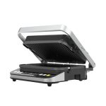 AENO AEG0005 EG5 kontakt grill, 2000 W, 3 az 1-ben sütő, kétoldalas lemezek, 6 program, LED kijelző