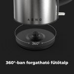 AENO AEK0003 EK3 elektromos vízforraló, max. 2200 W, 1,7 literes tartály, LED állapotjelző, rozsdamentes acél