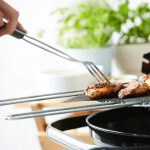 Barbecook BC-ACC-7025 army stílusú grill villa, 38cm-es, khaki zöld nyél