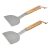 Barbecook BC-ACC-7123 2db-os rozsdamentes acél rostlap forgató, fa nyél, 100% FSC, 31cm