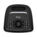 SAL BTCUBE hordozható Boombox, vezeték nélküli hangszóró, 70 watt, 3 hangszóró, Bluetooth TWS, IPX4, beépített akkumulátor