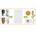 HOME D6N vezetékes dallamcsengő, 36 dallam, szabályozható hangerő, hálózati vagy elemes tápellátás, 4 fokozatú hangerő