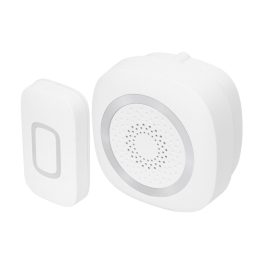   Home DB 1601DC vezeték nélküli csengő, 160m hatótáv, 60 dallam, 3-fokozatú hangerő és némítás, kapcsolható fényjelzés, elemes tápellátás