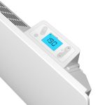 Noirot E184113 Radiance H 1000 BL elektromos hősugárzó panel, 1000 W, IP24 védettség, beépített termosztát LCD kijelzővel, fali kivitel
