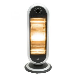   Home FK 231 álló elektromos halogén hősugárzó fűtőtest, 400W/800W/1200W, oszcillálás, IP20 védelem, fekete/ezüst