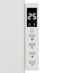 HOME FKIR450 hordozható/fali infrasugárzó fűtőtest, 450 W, Wifi, digitális termosztát, gyerekzár, LED kijelző, távirányító