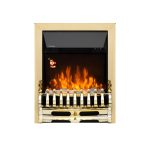 HOME FKKI25G beépíthető elektromos látványkandalló, max. 2000 W, LED fényeffekt, 2 fokozat, távirányító, heti időzítés, arany díszítés