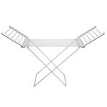 Home FTW11 Fűtött, elektromos ruhaszárító, 230 W, alumínium, összecsukható, 50 °C állandó hőmérséklet, vízálló kapcsoló, IPX2