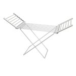 Home FTW11 Fűtött, elektromos ruhaszárító, 230 W, alumínium, összecsukható, 50 °C állandó hőmérséklet, vízálló kapcsoló, IPX2