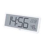 HOME HC18 páratartalom és hőmérséklet mérő ébresztőóra, prémium LCD kijelzővel, bútorra, falra helyezhető