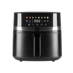 Home HGAF8 digitális air fryer, forrólevegős fritőz, 8 liter kapacitás, 2000 W, hőmérsékleti tartomány 80 – 200 °C