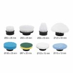 Home HGPB8 elektromos tisztítókefe szett, 25W teljesítmény, 8 cserélhető fej, teleszkópos nyél, változtatható sebesség, tölthető, tartozék USB-C töltőkábellel