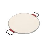 HOME HGPZ30 elektromos pizzasütő, 1200W, max. 430 °C, mechanikus hőmérő, pizzakő, duplafalú ablak, alsó/felső sütés