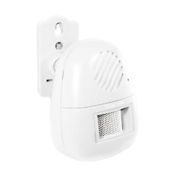   Home HS 11 belépésjelző fali tartóval, 120°-ban állítható, állítható hangerő, hálózati adapter csatlakoztatási lehetőség, elemes tápellátás