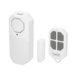   Home HS12 ajtó és ablakriasztó, távirányítható, 4 in 1 multifunkciós védelem, belépésjelző, nyitvahagyott ajtó figyelmeztetés, szabályozható hangerő
