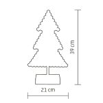 Home KAD 19 PINE karácsonyfa asztaldísz, 20 db LED, ABS műanyag, 21 x 39 cm