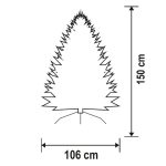 Home KMF 4/150 műfenyő, 150 cm magasság, 106 cm átmérő