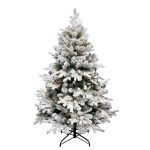 HOME KMF8LED210 havas műfenyő LED-ekkel, 210 cm, 350 db melegfehér LED, 3D+2D tűlevelek, fém talp, adapteres tápellátás, beltéri kivitel