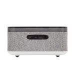 HOME LTCR06 multimédia lejátszó és ébresztőóra, 2x5 Watt, Qi telefontöltés, Bluetooth TWS, FM rádió, LED kijelző, beépített akkumulátor