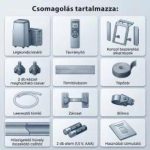 HOME MOBILSPLIT12 mobil hűtő-fűtő split klíma, 3,5 kW, wifi, 4 üzemmód, LED kijelző, távirányító