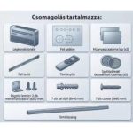 HOME MONOBLOCK12 monoblokkos hűtő-fűtő klíma, 3,5 kW, 4 üzemmód, PTC kiegészítő fűtés, wifi, távirányító, LED kijelző