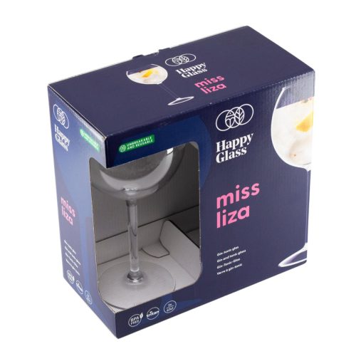 HappyGlass Miss Liza törhetetlen gin-tonic pohár, 63 cl, BPA mentes, élelmiszeripari minőség, 2 db / szett