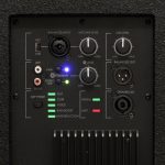 SAL PAS10W43S professzionális oszlopsugárzó hangrendszer, max. 800 W, 25cm mélysugárzó, 4x3” szélessávú satellit hangszóró, aktív zenekari hangdoboz, Bluetooth, fém állvány