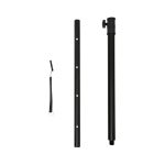 SAL PAS10W43S professzionális oszlopsugárzó hangrendszer, max. 800 W, 25cm mélysugárzó, 4x3” szélessávú satellit hangszóró, aktív zenekari hangdoboz, Bluetooth, fém állvány