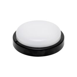   HOME RCC18LEDBK LED-es fali/mennyezeti lámpa, kör alakú, fekete, 18 W, 4000K, 1200 lumen, IP54, kül- és beltéri kivitel