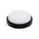 HOME RCC18LEDBK LED-es fali/mennyezeti lámpa, kör alakú, fekete, 18 W, 4000K, 1200 lumen, IP54, kül- és beltéri kivitel