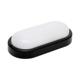   HOME RCO18LEDBK LED-es fali/mennyezeti lámpa, kör alakú, fekete, 18 W, 4000K, 1200 lumen, IP54, kül- és beltéri kivitel