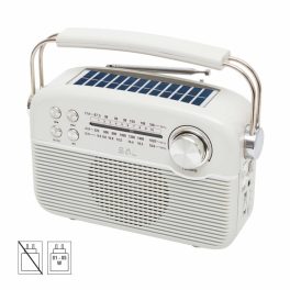   SAL RPR9 napelemes rádió multimédia lejátszóval, FM-AM-SW rádió, Bluetooth, USB és microSD csatlakozás, beépített akkumulátor
