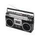 SAL RRT BROOKLYN sztereó kazettás rádiós magnó, Bluetooth, USB, microSD, MP3, felvétel, 4-sávos rádió, multimédia