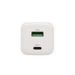 HOME SA65PPS USB hálózati szupergyors töltő, 65Watt, 2in1: USB-A + USB-C aljzat, QC + PD + PPS gyorstöltés, GaN technológia