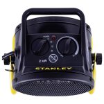 STANLEY SXJH002000E PTC fűtőtest, 2000 W, 2 fokozat, fém ház, termosztát, túlmelegedés elleni védelem