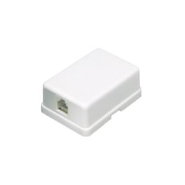   Home TS 1M/WH telefon fali aljzat, 6P/4C, öntapadós, csavarozható, fehér