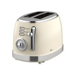 Zilan ZLN1191 retró kenyérpirító, 850 W, 6 fokozat, 2 szeletes, STOP funkció, morzsatálca, bézs